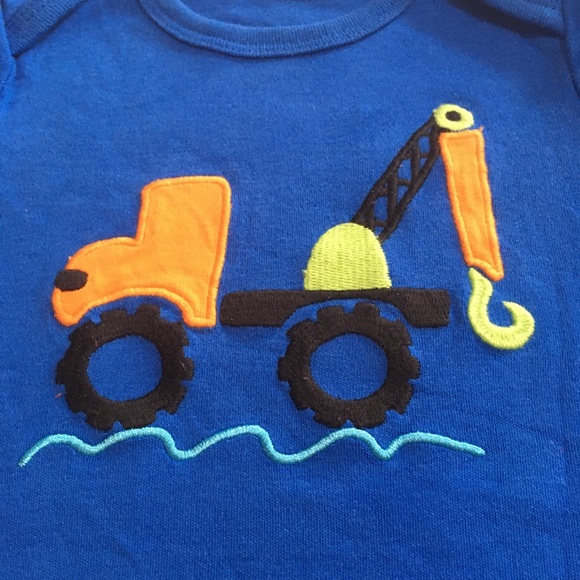 3m (5/$20) Mickey Mouse and Tow Truck Summer Rompers - Picture 2 of 9